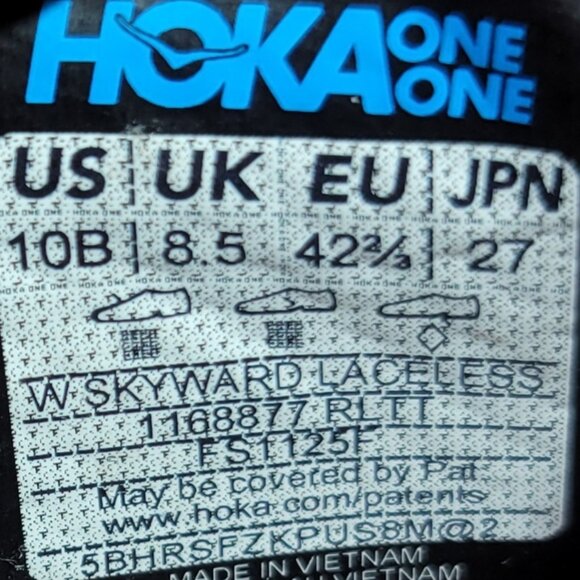 Hoka Skyward Laceless 1168877-RLTT Womens Size US 10B Rose Latte Recovery Shoes - Picture 9 of 10